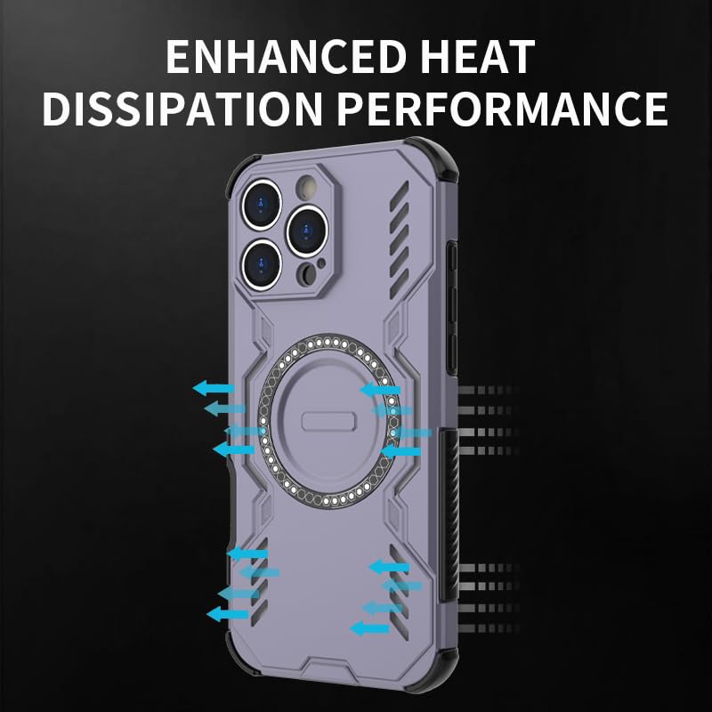 Coque iPhone 16 Pro Max Asuwish robuste magnétique avec protection écran verre