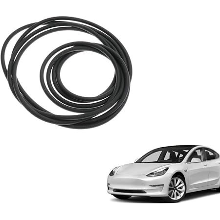 DEF Tesla Model 3 Windshield & Roof Wind Guard Noise Lowering Dampening Reduction Kit, 100% Silica Gel, Sun-Resistant and Durable, Quiet Seal Strip Kit