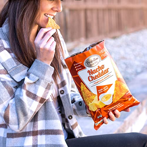 Perfection Snacks Nacho Cheddar Tortilla Chips, Gluten Free, 8 Ounce (Pack Of 4) #TOP4
