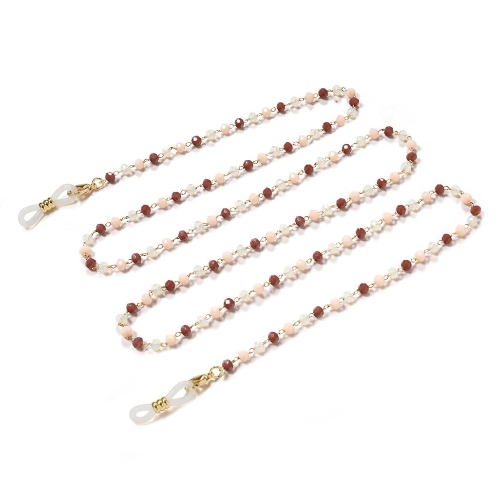 Cadena de Gafas de Cristal Mixto Cadena de Halter de Cuerda de Gafas de Sol a Prueba de fallas(3-Pack)