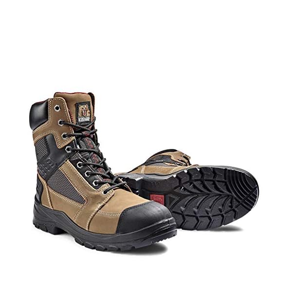 Kodiak Men's Rebel Steel Toe 8-Inch Work Boot, Smoke, 9 M US (Rebel 8"-M) - Image 5