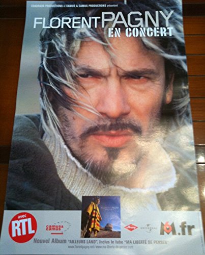 Affiche Florent Pagny pour remplacer un cadre vide ou mur blanc 40x60