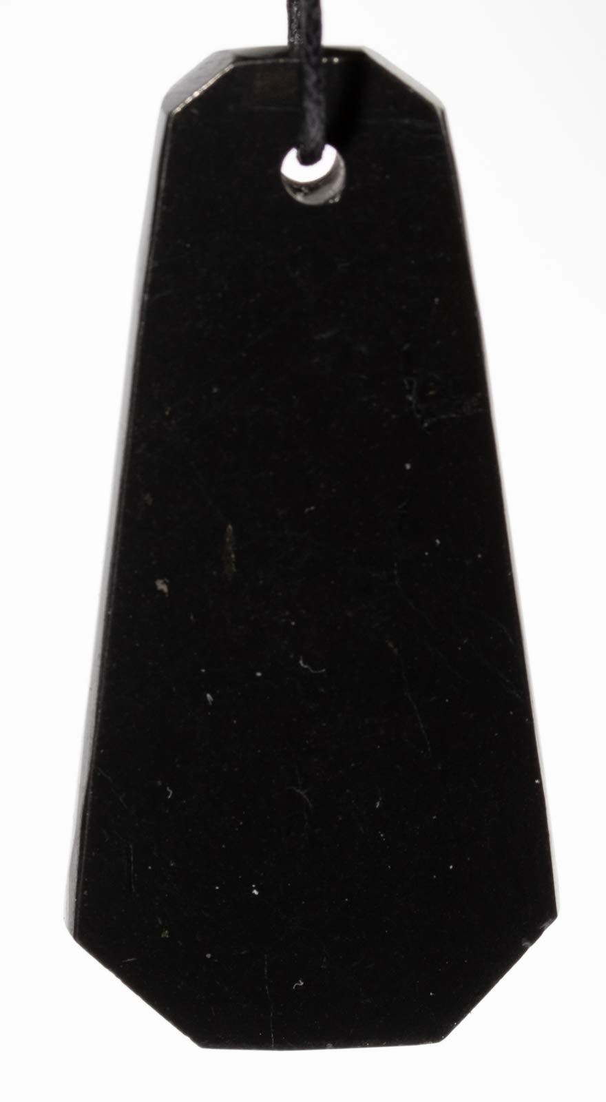 RUMINERAL Shungite Pendant Healing Stone for Chakra and Energy Balancing (Bell)