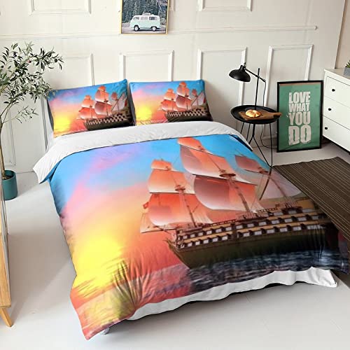 Parure de lit voiliers microfibre抗污易洗200x200cm儿童带拉链被套 - 7