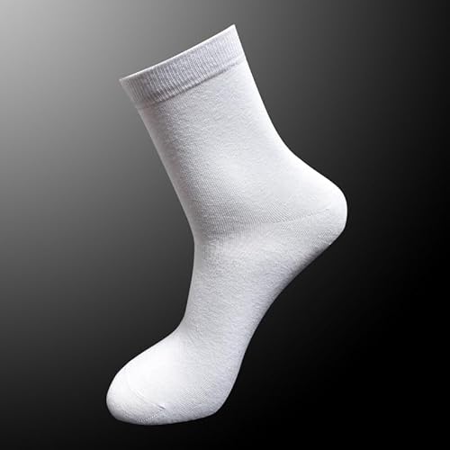 6 pares de meias femininas brancas, tamanho 39 a 42, meias sociais femininas, brancas, leves, macias