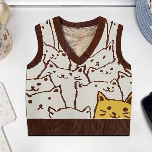 Tapis de souris tricoté à motif de pull mignon, gilet de souris imprimé, tapis de souris tricoté portable et antidérapant pour ordinateur portable, bureau, accessoires de bureau (F, 28 cm) – vue 5