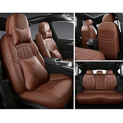 PNNNU Car Seat Covers for Maserati MC12 MC-12 Corse 12 Full Set Vehicle Cushion Cover Car Leather Seat Cover Car Leather Seat Cover Removable Car Seat Protector Front and Rear Seat Protectors Cover