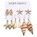 Gaddrt Ohrringe Elegantes Metall Muscheln Star Conch Set Damen Schmuck (D)