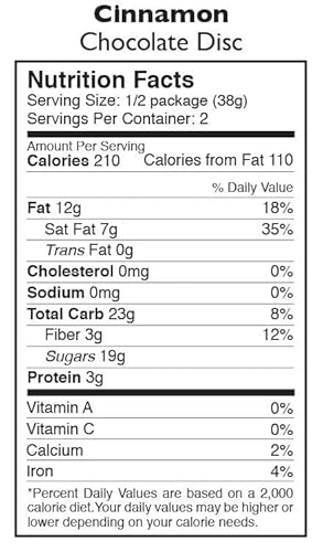 Taza Chocolate Organic Mexicano Disc 50% Dark Chocolate, Cinnamon, 2.7 Ounce (1 Count), Vegan #TOP1