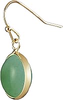 Vista 34 de 14K Gold Earrings for Women Handmade Green Jade Jewelry Green Stone Earrings for Women Dangle Birthstone Earrings Gift for Anniversary Graduation
