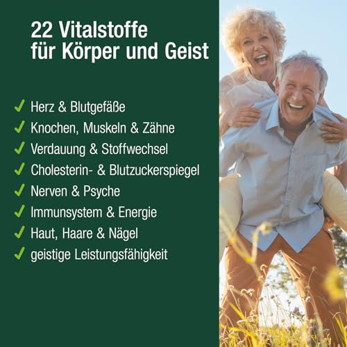 Vitactiv MULTI 50 plus - Multivitamin Komplex Menschen ab 50 - Vitamine, Mineralien, Spurenelemente - Vitamin B, C, E, K, D, Magnesium, Kalzium, Zink - Hochdosiert, Hormonfrei, ohne Jod - 60 Kapseln