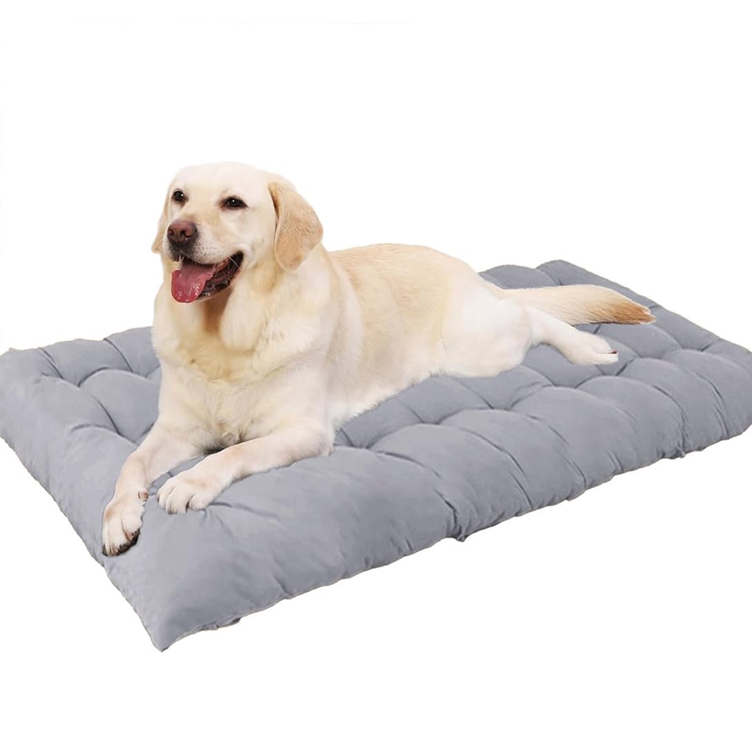 Lit pour chien de grande taille GGoty en coton lavable anti-anxiété