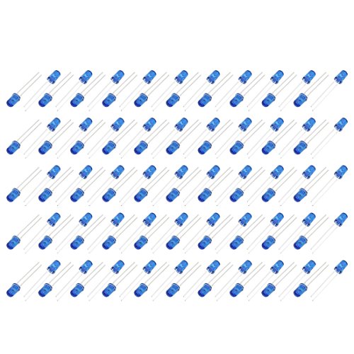 Aexit DC 1.3-1.5V Lighting fixtures and controls 100mA 5mm Dia 940nm Blue Shell IR Emitter LED Diode Lights 100pcs