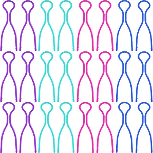 BBTO 80 Pieces Bobbin Thread Holders Thread Buddies Clips Sewing Machine Accessories for Thread Spool Organizing, 4 Colors