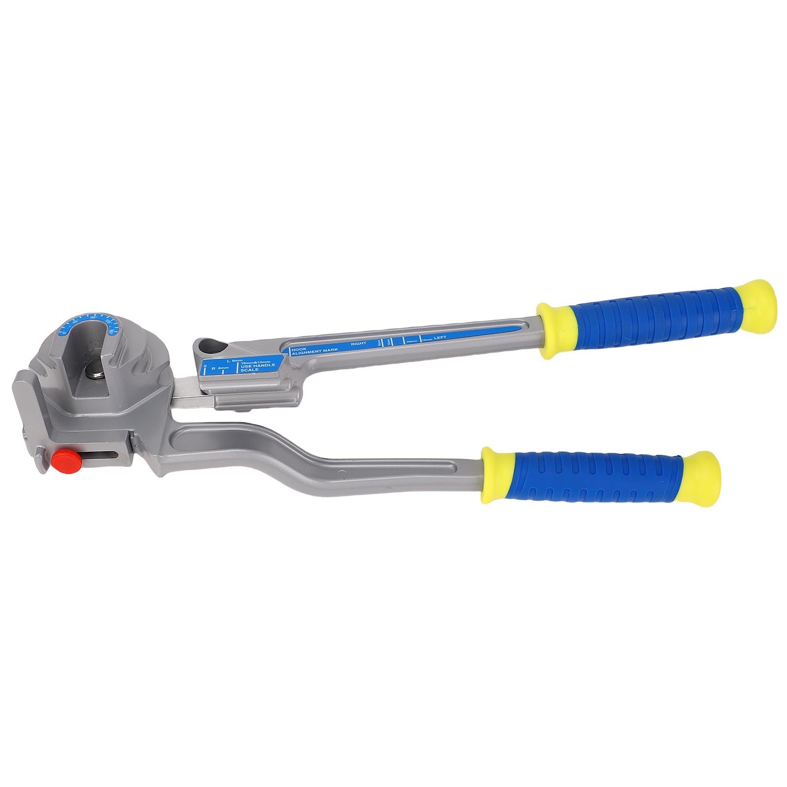 Ręczna giętarka do rur Konstrukcja 3 w 1 do rur 6 mm, 10 mm i 12 mm - Narzędzie do gięcia rur ze stopu aluminium od 0 do 180 stopni do rur miedzianych, aluminiowych i ze stali