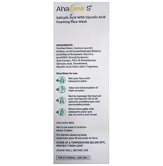 Ahaglow S 60ml Foaming Face Wash - Image 2