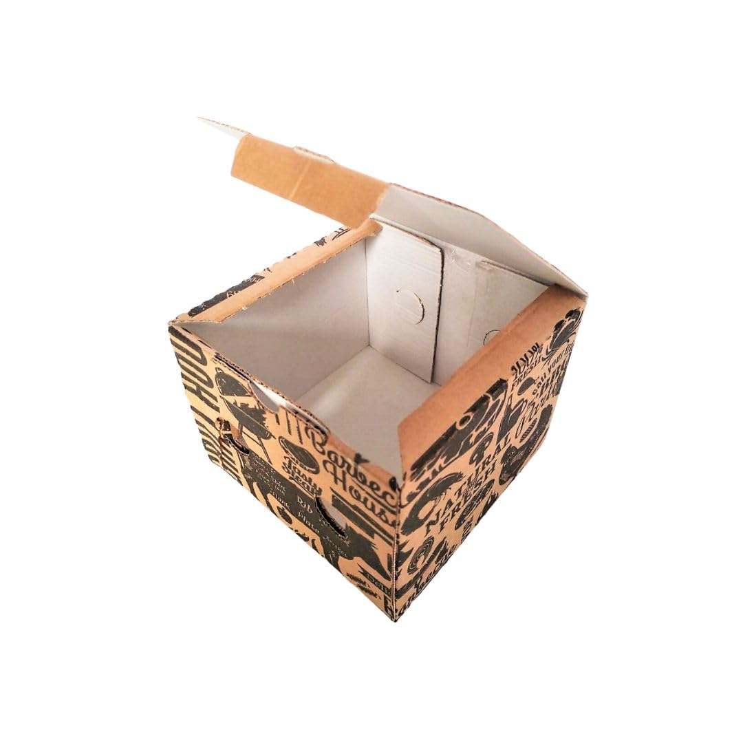 RFD Box Burger Contenitore hamburger 16x16 cm 12H 200 Pezzi Avana - Contenitore per alimenti Usa e Getta