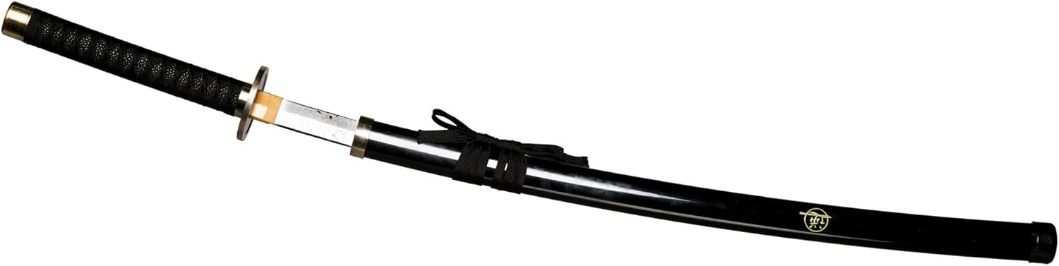 UNDERWRAPS Realistic Black Ninja Katana - Ninja Weapons for Adults, Halloween Accessories, Faux Cosplay Weapons, (40.5”)