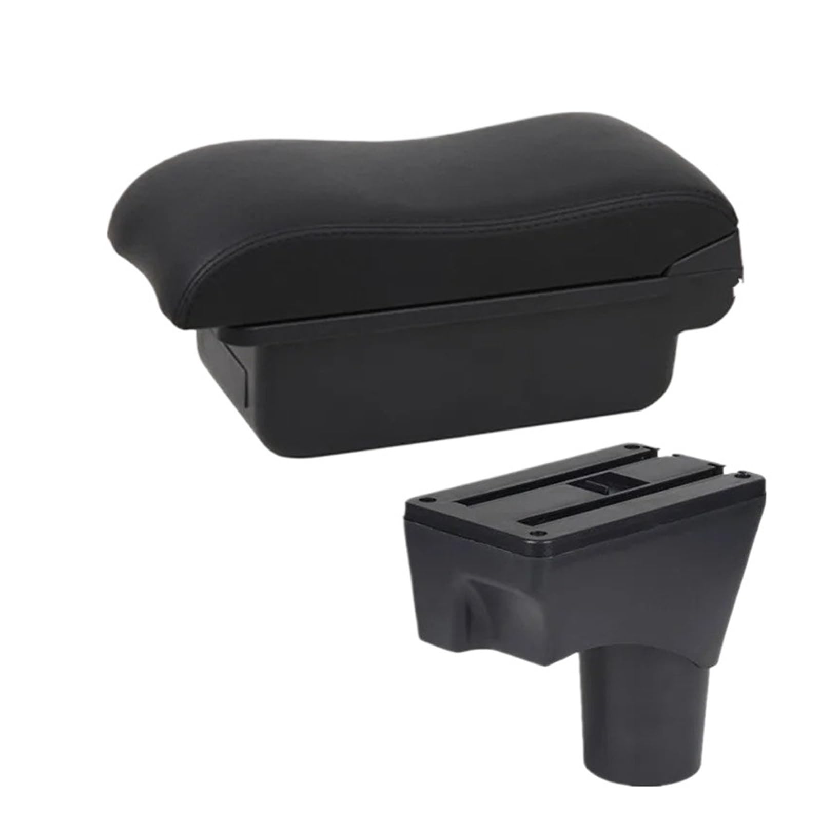 UMDJJU For Nissan For March For Micra K13 MK4 IV 2010-2022 Car Armrest Armrest Box Car Accessories Car Centre Console Armrest Box(A1 red line No USB)