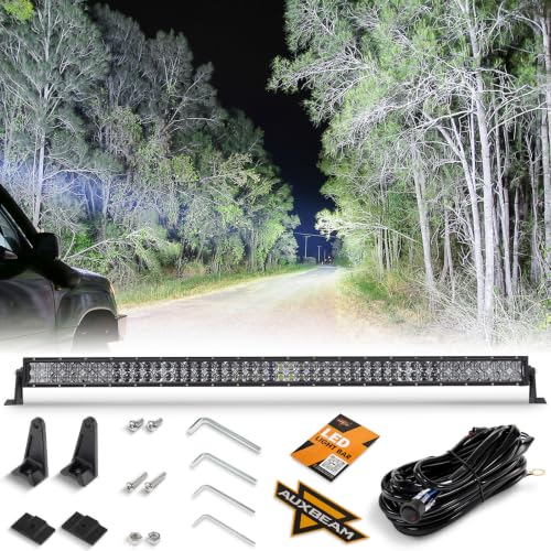 Image of Auxbeam 50 Inch LED Light Bar, 288W 5D Waterproof Off Road Driving Lights