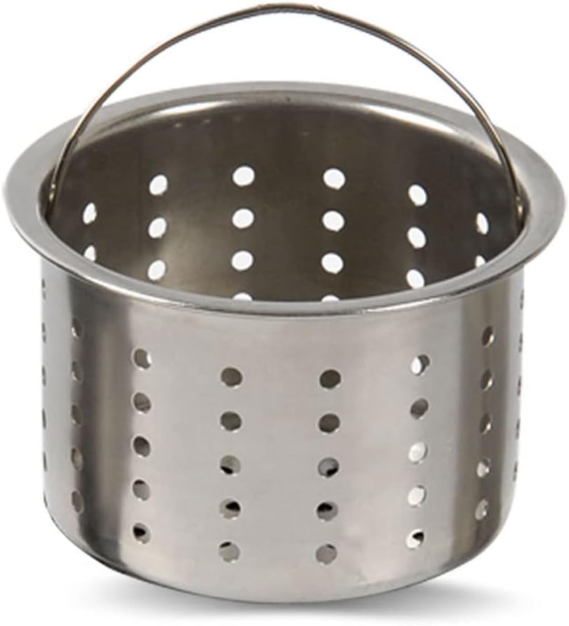 SUS304 Stainless Steel Deep Sink Strainer Inner Basket,Replacement for Kitchen Drainer,QS197C010