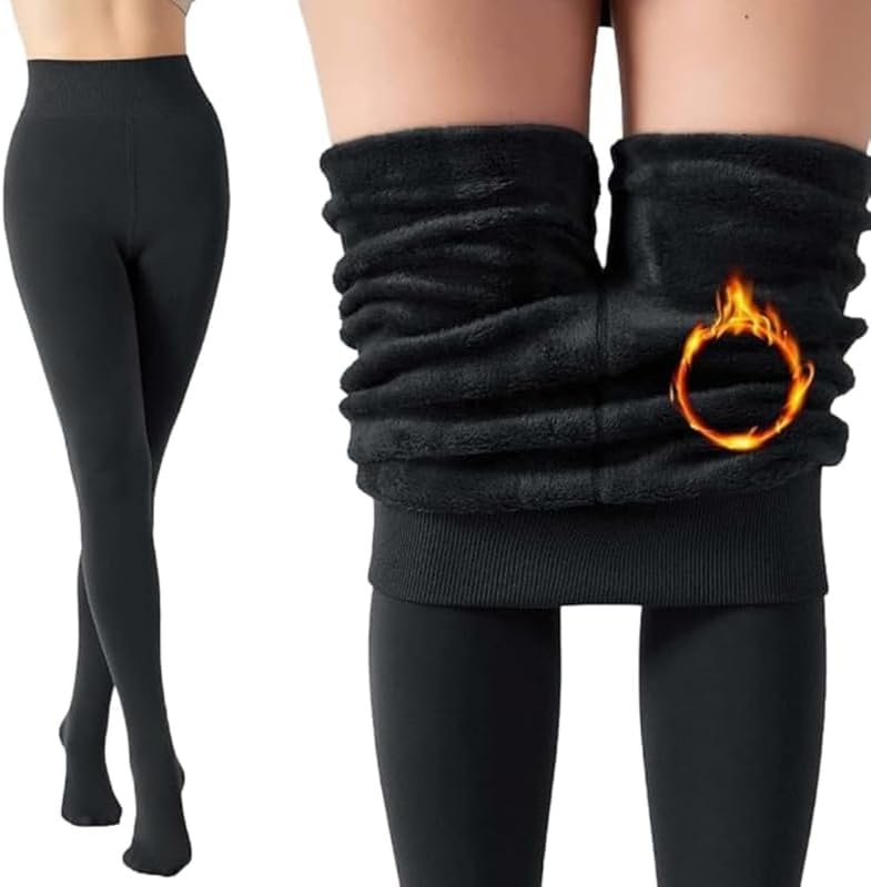 JMT WearWomen's Lined Fleece Stockings | Thick Fur Thermal Tights for Girls