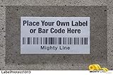 Mighty Line Industrial Clear Label Protectors Cover, Peel and Stick Adhesive, Industrial Quality, 10