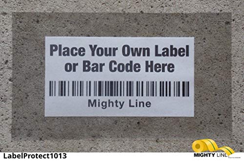 Mighty Line Industrial Clear Label Protectors Cover, Peel and Stick Adhesive, Industrial Quality, 10" Wide x 13" Long, Pack of 100