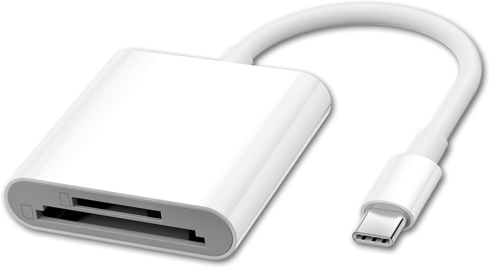 [Apple MFi Certified] USB C to SD Card Camera Reader for iPhone 15, Dual Card Slot