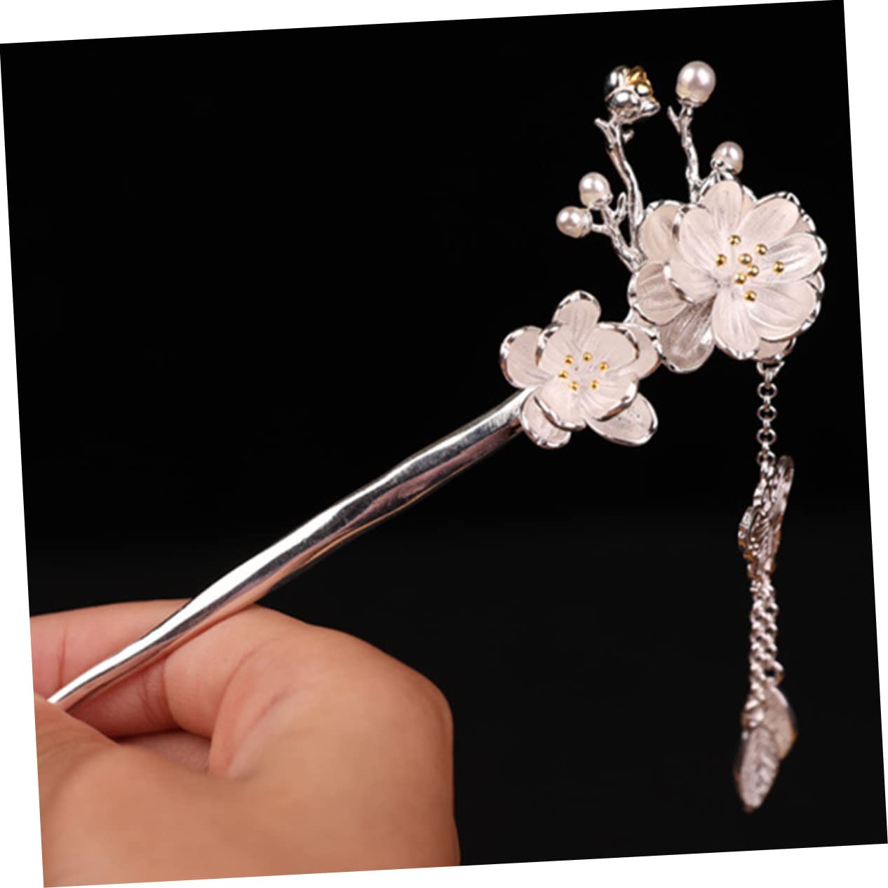 POPETPOP 5piezas Horquillas De Pelo Elegantes Decoración De Flor De Ciruelo y Borlas Accesorios De Peinado Para Mujeres y Niñas Herramienta De Estilo Retro Para Eventos Formales