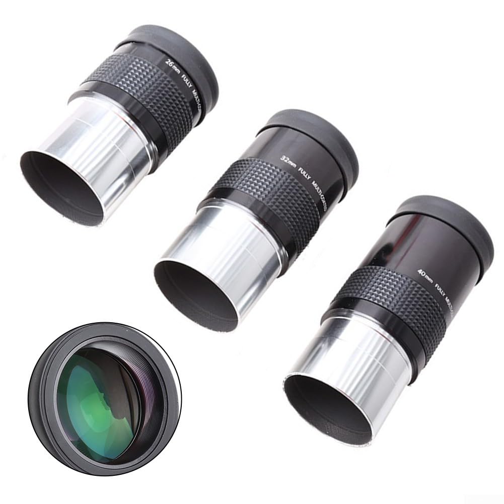 Télescopes astronomiques Lentille Plossl oculaire 26 mm 32 mm 40 mm Revêtement multicouche Verre optique HD multicouche pour télescope d'astronomie (26 mm)