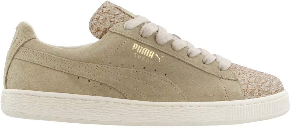 PUMA Womens Suede X Golden Desert Suede Shimmer Fashion Sneakers