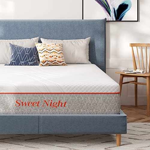 Sweetnight Full Mattress, 12 Inch Full Size Memory Foam Mattress, Double Sides Flippable Full Bed Mattress in a Box, Gel Infused and Perforated Foam for Cool Sleep and Pressure Relief