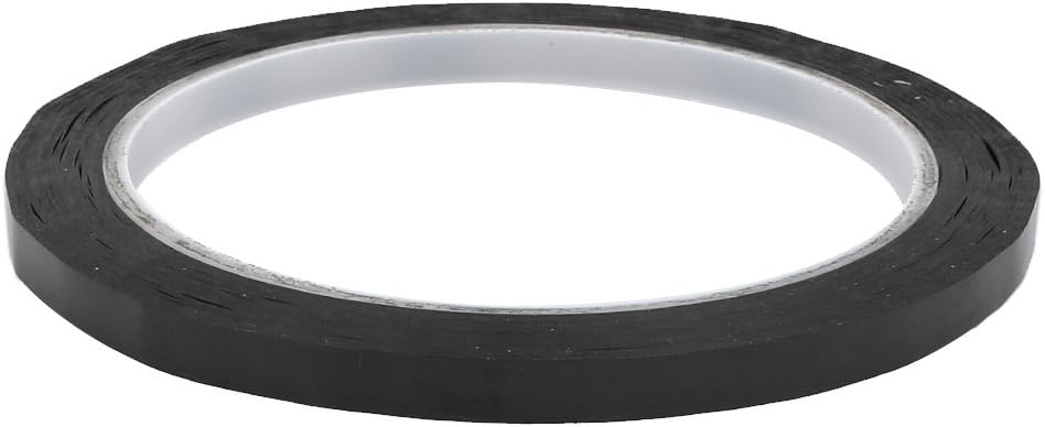 uxcell 5mm Width 164ft Length Single-side Electrical Insulated Adhesive Tape Black 2pcs