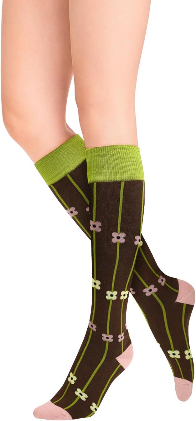 Benefeet Womens Knee High Striped Checkered High Knee Socks Cotton Long Sports Tube Socks - Image 5