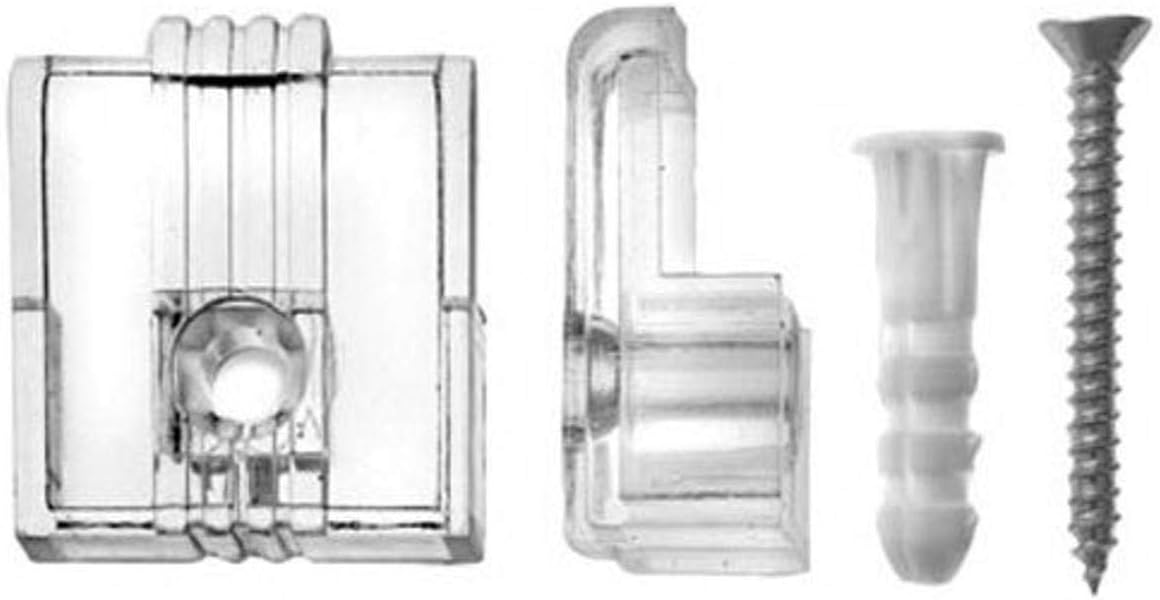 OOK 534016 1/4Inch 20Pound Adjustable Plastic Mirror Holders, 4Pack