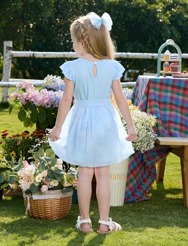 Image of Disney Princess Frozen Elsa Minnie Mouse Stitch Toddler Girl Romper With Skirt Overlay Summer Jumpsuit with Bow 2-6 Years
