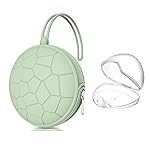 Smlpuame Pacifier Holder Case,BPA Free Portable Pacifier Storage Container,Silicone Baby Pacifier Cover Pouch for Diaper Bag Stroller,Travel Outdoor Activities,Easy to Clean(Mint)