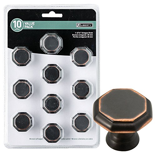 Liberty Pn0292M-Vbc-U1 30Mm Octagon Cabinet Hardware Knob, 10 Pack #TOP7