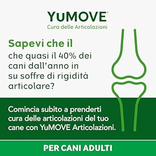 YuMOVE Integratore Articolazioni Cane 5-8 Anni - 60 Compresse - In Attesa di Brevetto 150mg di Cozza Verde ActivEase per Compressa - Joint Care Cani Articolazioni & Condroprotettori Cane, Glucosamina