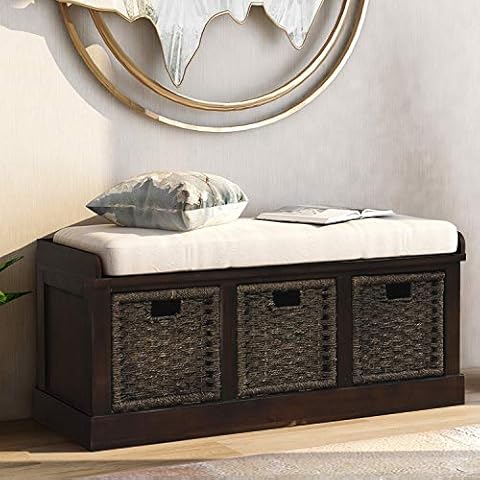 P PURLOVE Rustic Storage Bench Cover
