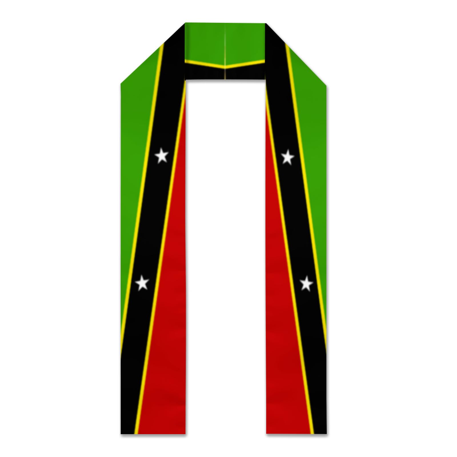 Fjqwklf Unisex As Pic Vintage Saint Kitts And Nevis Flag 0 Vintage Yugoslavia Yugoslavian Flag Graduation Stole Scarf Shawl Sash For Men Women