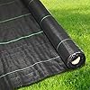 Ram® Heavy Duty Weed Fabric Control 2M X 5M Weed Control Fabric Ground Cover Membrane UV Stabilised Weed Fabric For Patios Garden Flower Beds Landscaping (2M X 5M)