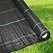 Ram® Heavy Duty Weed Fabric Control 2M X 5M Weed Control Fabric Ground Cover Membrane UV Stabilised Weed Fabric For Patios Garden Flower Beds Landscaping (2M X 5M)