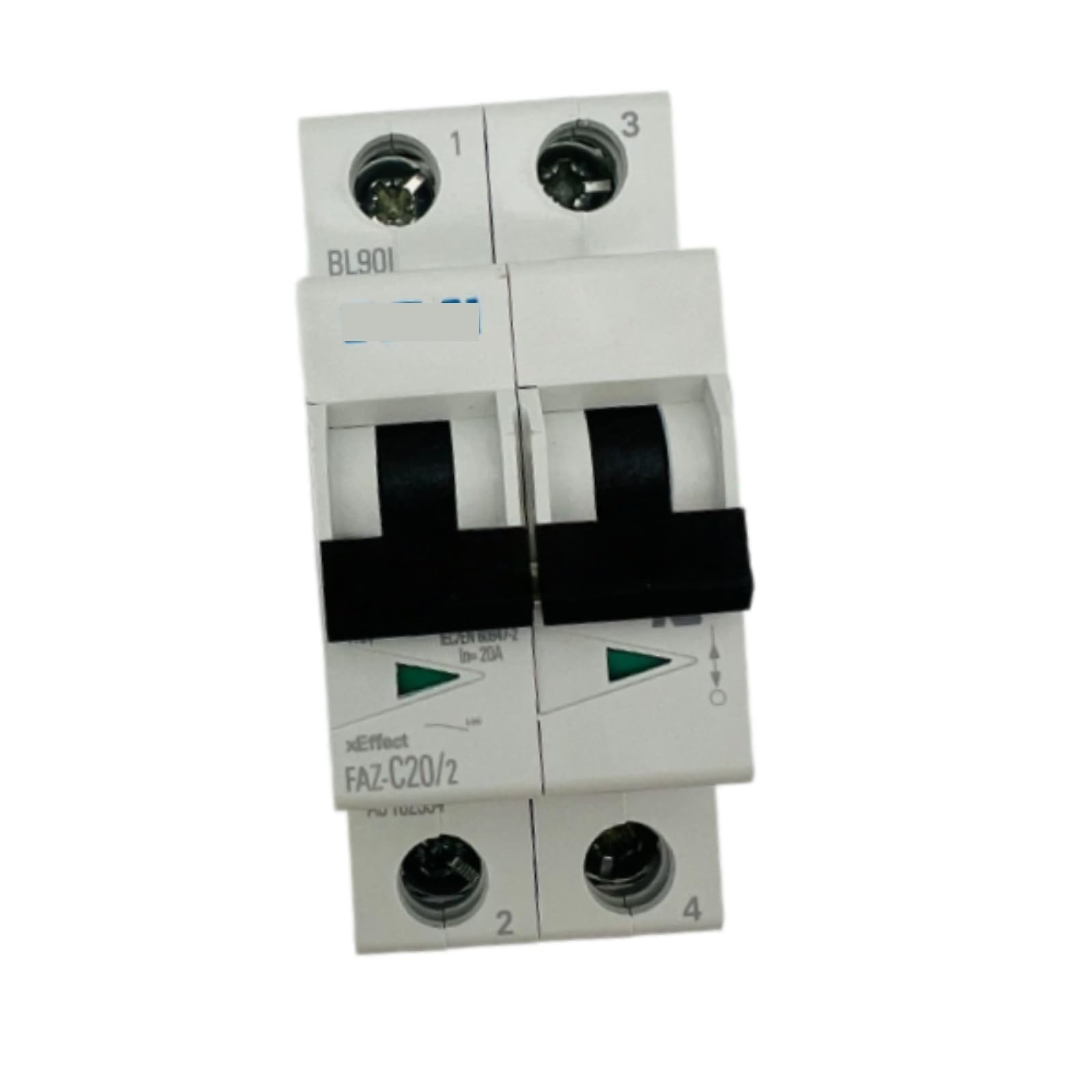 HKEJSJWA Circuit Breaker FAZ-C20/2 182334, 20A 2P Mini Circuit Breaker FAZ-C20/2-AS