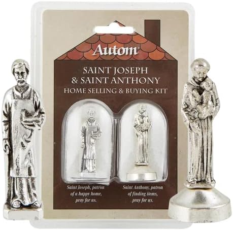 Amazon.com: Needzo Saint Joseph and Saint Anthony Statue Home Seller ...