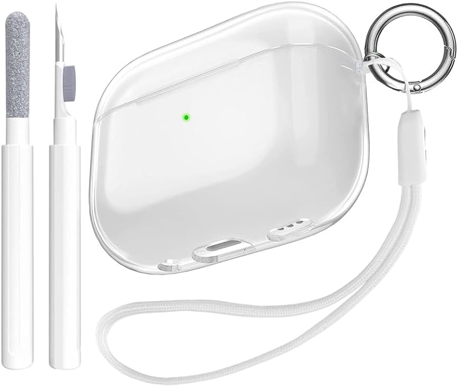 Amazon | AirPods 4用クリアケース、アクティブノイズキャンセリング