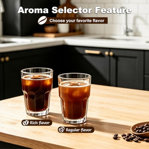 CUSIMAX Drip Coffee Maker 12 Cup Programmable Coffee Machine with 24H Timer, LCD Screen & Easy Control Dial, Brew Pause, Aroma Selector, Keep Warm Glass Carafe Coffee Makers, Magnetic Scoop by CUSIMAX - Used condition - Image 5