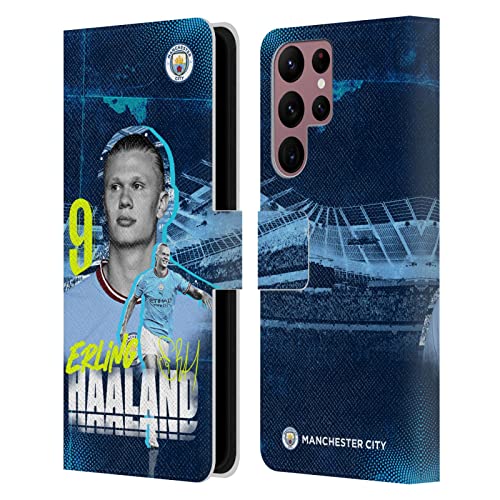 Manchester City Haaland Étui Portefeuille Samsung S22 Ultra