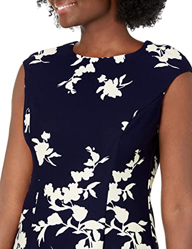 Image of London Times Womens Dresses Cap Sleeve Fit and Flare - Elegant Summer Cocktail Graduation Garden Party Wedding Guest Dress